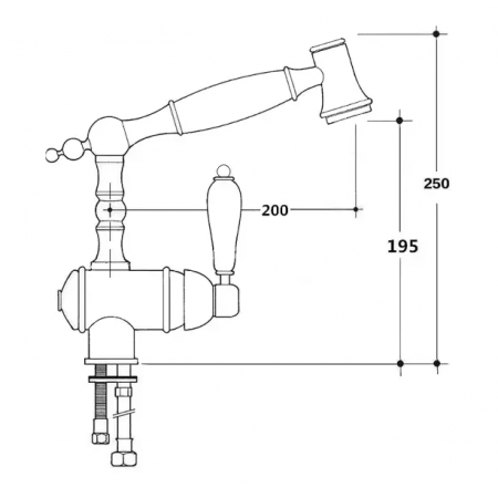 Кухонный смеситель Fabiano FKM 67P SS Chrome A-71